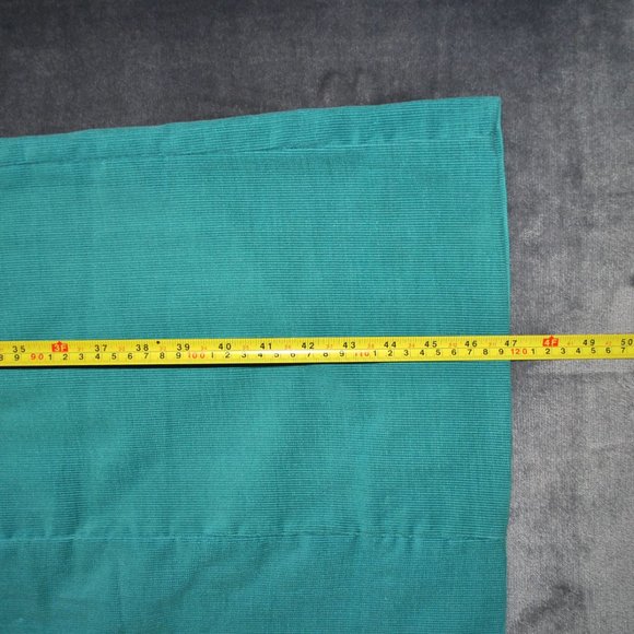 Vintage Corduroy Jumper Dress Medium Large Green Sleeveless Handmade Midi Dress - Picture 9 of 9